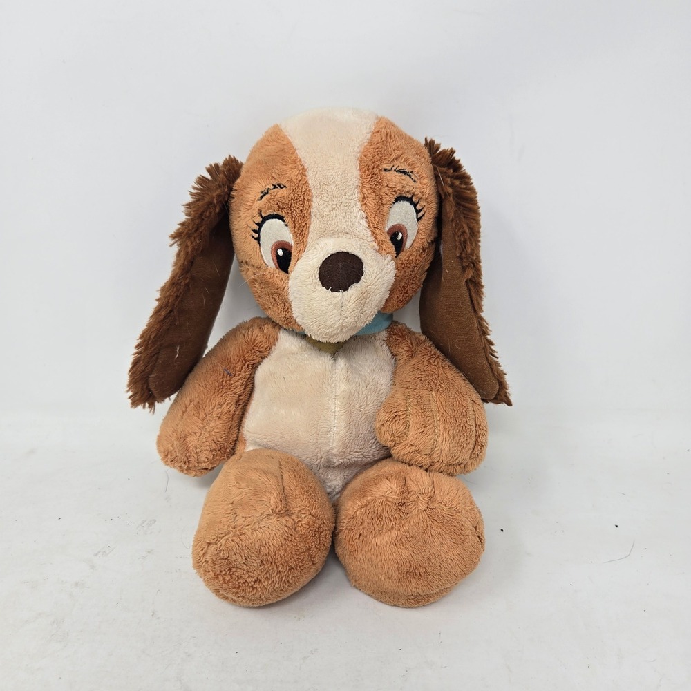 Disney Lady and the Tramp Plush Stuffed Animal Dog Lady with Blue Collar Tag